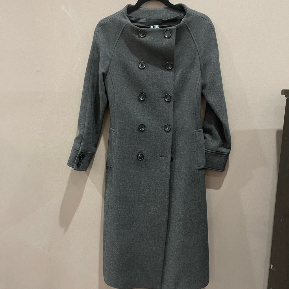 Zara double breasted 100% wool coat.